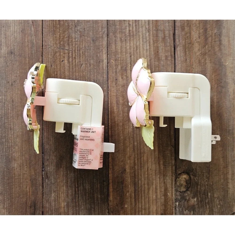 Pink Hibiscus Plug In Diffuser Set of 2 Compatible w Air Wick & Glade
